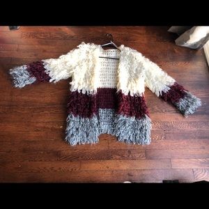 Chelsea and Violet shag cardigan